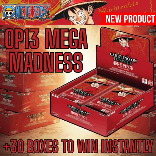 OP13 MEGA MADNESS (Main Prize - 2x Booster Boxes)